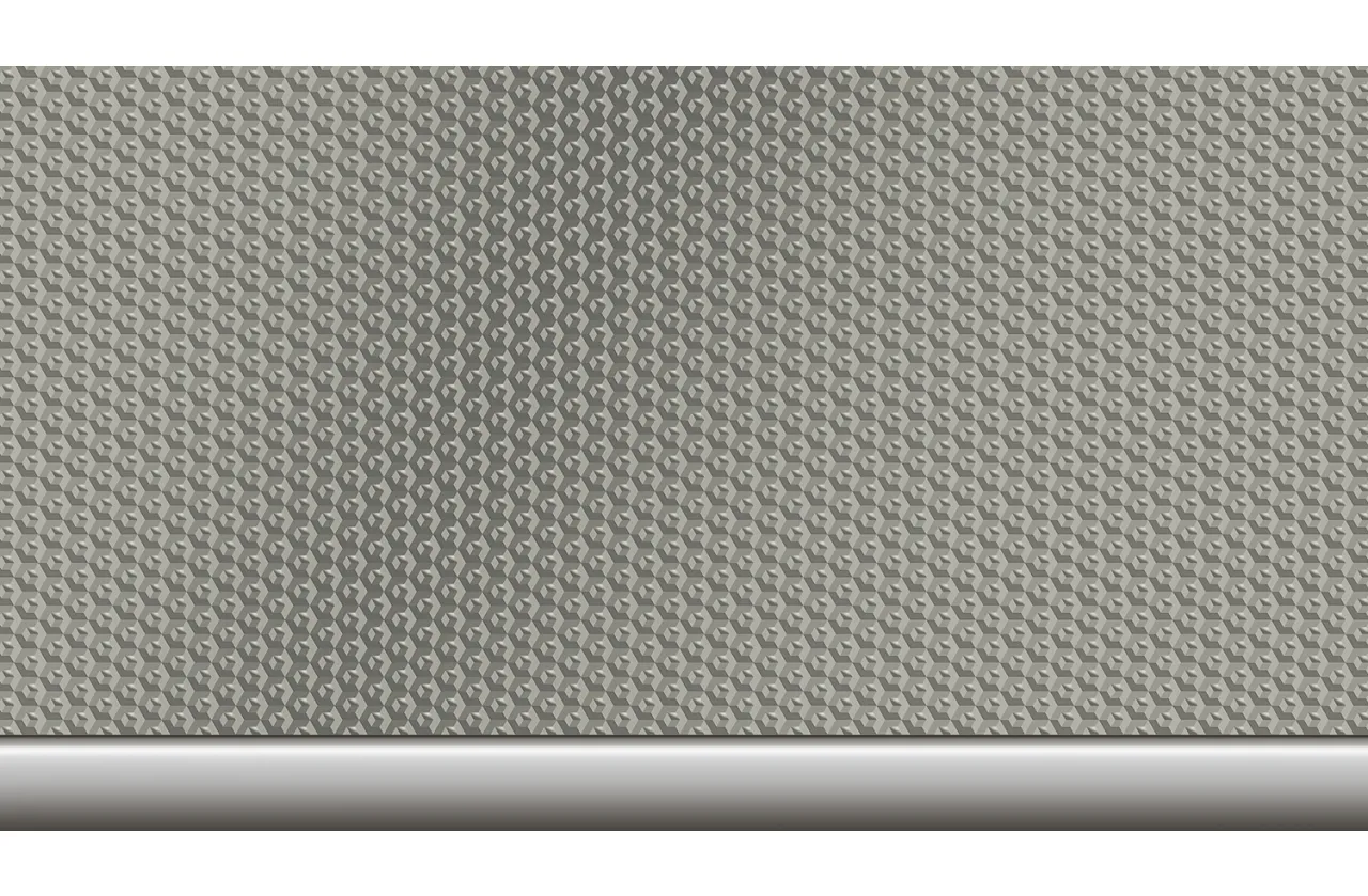 Hliníkové obložení interiéru Aluminium Hexacube Pale M